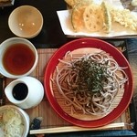 江戸変わりそば 飯嶋 - 穴子天 もりそば