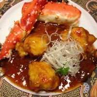かに道楽 梅田店 - タラバガニの豆板醤ソース