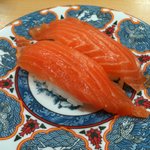 回転ずし 磯あそび - サーモン115円　安い！
