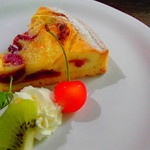 たび茶 - ブルーベリーのケーキ