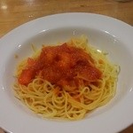 ポポラマーマ　 - トマトとニンニクのパスタ