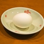 ラーメン薫薫 - サービスのゆで卵