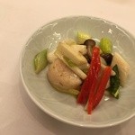 ホテルオークラレストラン名古屋 中国料理 桃花林 - 帆立とイカの黄ニラ炒め