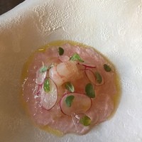 Restaurant Re: - 紫蘇のジュレと甘エビ