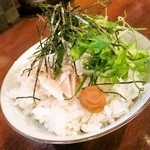 麺処野毛八 - きざみ鶏茶漬け