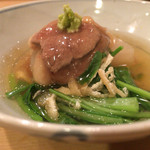 樋口 - 2015/12_聖護院大根と鴨、小松菜の炊き合わせ