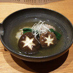 かま田 - 鴨と椎茸の蓮根餡かけ