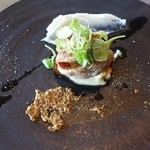 ピッツェリア カンテラ - 地鶏ロースト　秋茄子とスカモルツァの重ね焼き