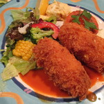 Gomigokan Chikin Raisu - カニクリームコロッケ等　￥１，２５０