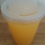 コッペｄｅサンド - 2015.12.12　オレンジジュース
