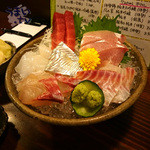 虎丸 - 伊勢　虎丸　刺身盛り合わせ