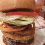 ブルーチーズバーガーWパティ