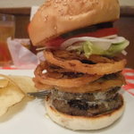 ブルーチーズバーガーWパティ