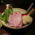 銀座 串かつ凡 - お野菜　シャキシャキ！