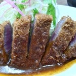 切り口見て下さいね!(^^)!レアな微妙な揚げかげんです！