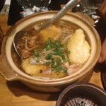 漁平の鍋 - 揚げ出し豆腐カニあんかけ