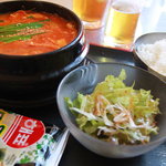 まる韓 - 豆腐チゲセット