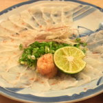 割烹 やました - 10.7.17　鱧薄づくり