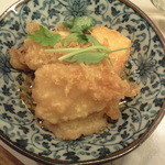 元祖立ち飲み屋 - 2015/12/12 「もち天」12月の限定メニュー，値段忘れたけど280円ぐらいだったと思う．