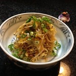 和食と地酒の店 うり坊 - H.27.12.12.夜 ぴりからもやし 500円