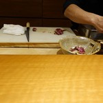 和庵 - 真鴨コースロースの準備