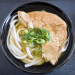 手打ちうどん 梅木 - かけそのまま+お揚げ