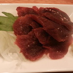 日の丸や - 鯨の刺身（赤身）