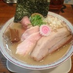 麺屋 Somie's - 2015/12/12 節系鶏白湯　ｽｰﾊﾟｰﾁｬｰｼｭｰ長瀬ﾄｯﾋﾟﾝｸﾞ　従来のﾁｬｰｼｭｰ類を￥100円増しで交換可能