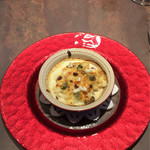 ル ボークープ - 牡蠣と白子のグラタン
      青リンゴとナッツをちらして