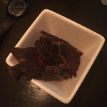 フジマルクラフト - 猪ジャーキー500円 かなり脂ギッシュ