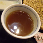 穣庵 - そば湯を入れて・・・