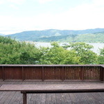 徳山鮓 - テラスから余呉湖が見渡せます