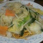 四川 - かた焼きそば❗