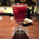 the BAR ACE - H27.12　とちおとめのロングカクテル・シャンパン割