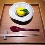 栞庵 やましろ - 鱈の白子、葱、柚子、出汁の葛あん　