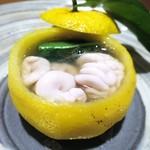 Shiorian Yamashiro - 鱈の白子、葱、柚子、出汁の葛あん　