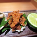 栞庵 やましろ - 兵庫県ずわい蟹の雌
　内子と味噌、身、外子　　
兵庫県ずわい蟹の雌
　外子