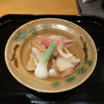 日本料理 幸庵 - ホッキ貝、ツブ貝、ハマグリ、オニオンヌーボーの治部煮