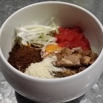 らぁめん家 有坂 - 【H27.10.11】「期間限定！！ まぜそば６５０円」。