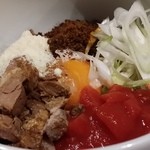 らぁめん家 有坂 - 【H27.10.11】「期間限定！！ まぜそば６５０円」。