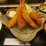 かつ徳 - 期間限定ほっけフライ、ほくほく美味しかったぁ☆