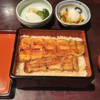 五代目 野田岩 麻布飯倉本店 - 鰻重(肝吸い、香の物、箸休め)