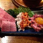 牛刺し、生ｾﾝ、ﾕｯｹ