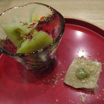 小料理 すず乃 - 青トマトと胡桃豆腐
