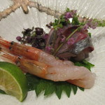 小料理 すず乃 - アジ、甘エビ