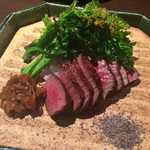 龢 - H27.12.10 常陸牛イチボ炭焼き　漬けエシャレット