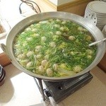 休暇村 - 夕食(ビュッフェの芋の子鍋)