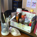 おばちゃん八百屋 - 調味料は自由に使ってね〜(^o^)/