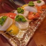 オステリア ブッコ - ホタテのカルパッチョ 