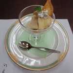 料亭 金鍋 - 本日のデザートは薩摩芋のアイス